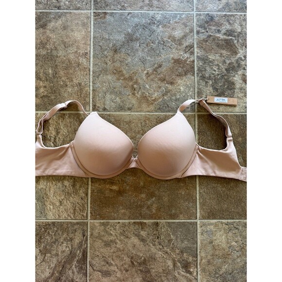 Skims Fits Everybody Push-up Demi Bra Clay Size 34DDD - Picture 2 of 7
